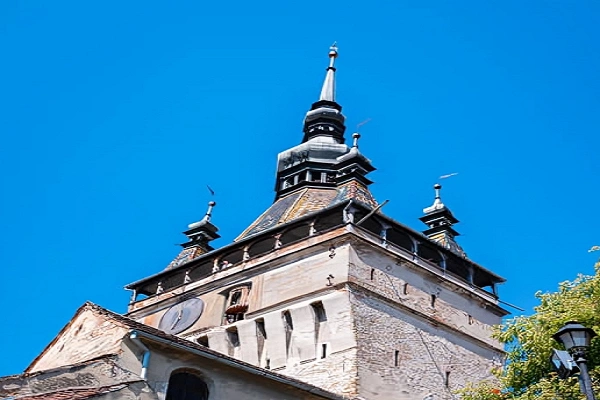 Sighișoara Clock Tower in Romania — a UNESCO World Heritage medieval citadel in Eastern Europe