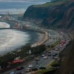 Coastal Amalfi Drive Route with winding SS163 road, cliffs and Mediterranean sea view in Italy